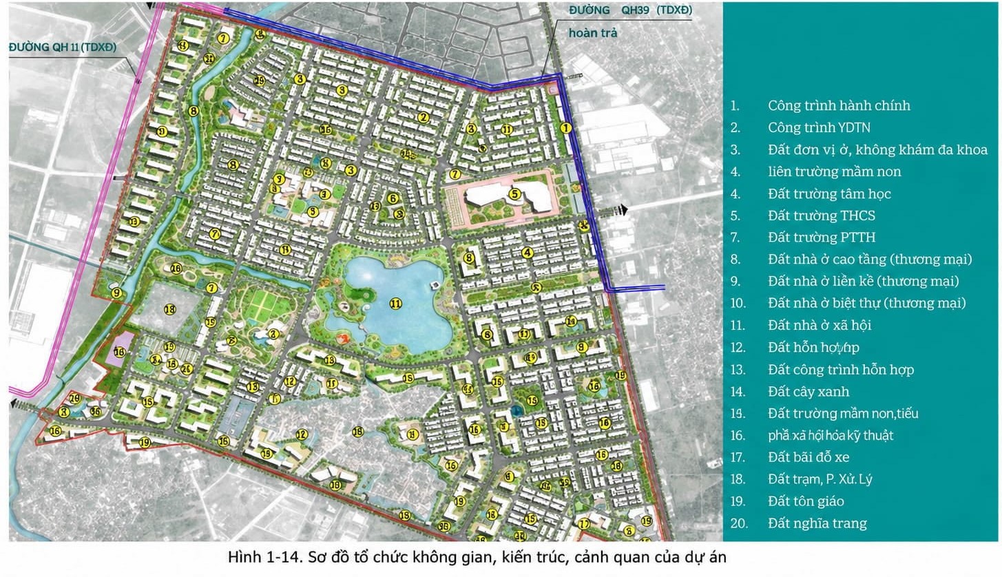 mặt bằng tổng thể Forestia Park Phố Nối Hưng Yên